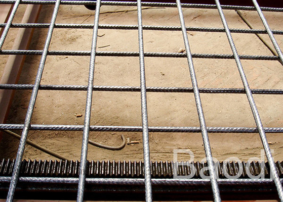 Durable Rebar Reinforcing Wire Mesh Opening 100 - 300 Mm For Highway / Wharf