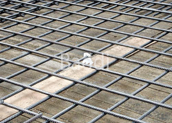 Thread Bar Steel Reinforcing Wire Mesh Welded 200 X 200 Mm For Tunnel Building