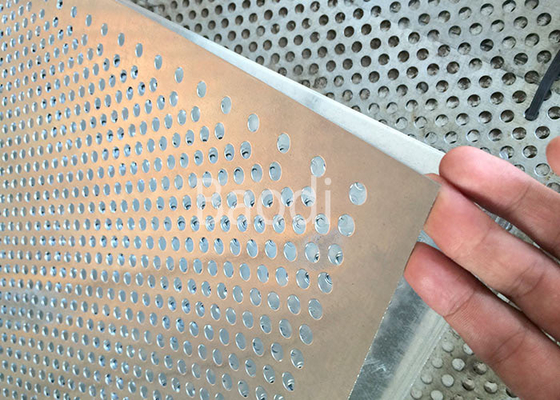 Aluminum Stainless Steel Width 1M Perforated Wire Mesh Construction Screen