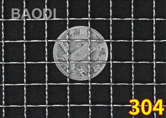 316L 2&quot; Crimped Wire Screen Galvanized Weaving Double Iron