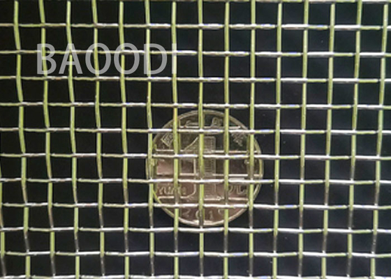 Aluminum Construction 0.4mm Crimped Mesh Plain Weaving Alkali Resistant