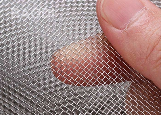 Aluminum Construction 0.4mm Crimped Mesh Plain Weaving Alkali Resistant