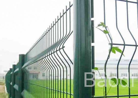 W Shaped Welded Wire Fencing Panels , City Transit Metal Wire Fencing 