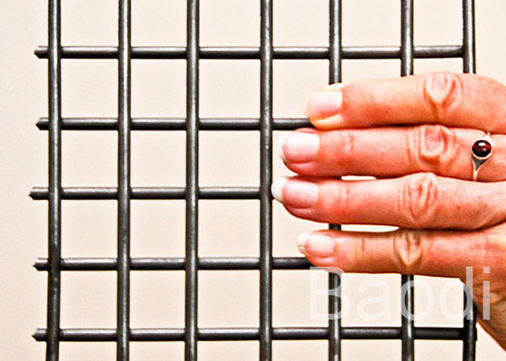 Galvanized Welded Wire Fence Panels , Livestock Wire Fencing With Rectangle Pattern