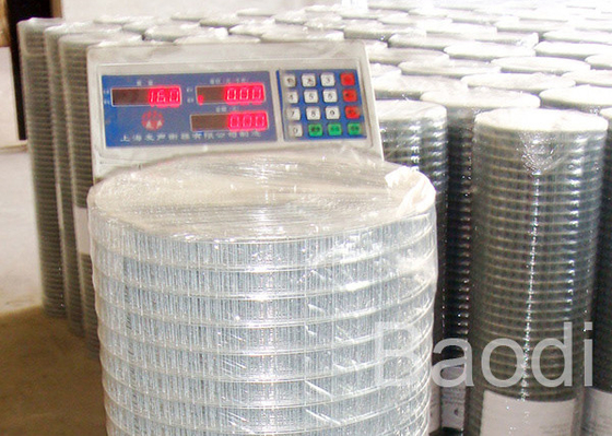 14 Gauge Galvanised Welded Mesh Rolls , Mines Welded Stainless Steel Wire Mesh