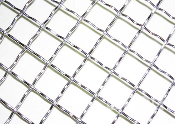 Stainless Steel Crimped Wire Mesh Roll With Firm Structure / Alkali Resistant