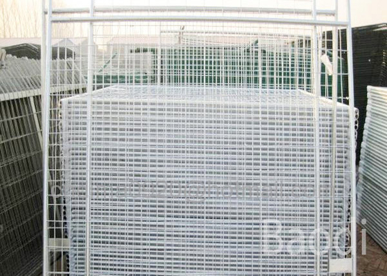 40mm Pipe Galvanized Temporary Fence , 2.1 X 2.4m Size Temporary Security Fencing 