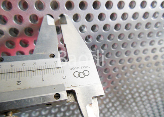 0.8 - 25mm Round Hole Aluminum Perforated Sheet With Max 3m Length / 1.5m Width