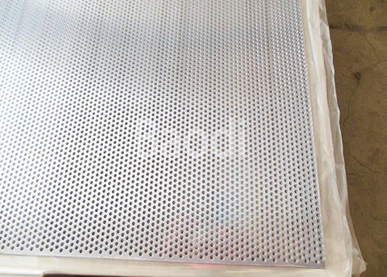 6mm Round Hole Steel Perforated Sheet , 316L Perforated Mild Steel Sheet 