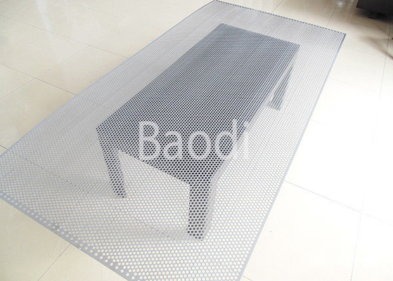 Decorative Stainless Steel Perforated Sheet Round Hole 60 Staggered SS304 / SS316