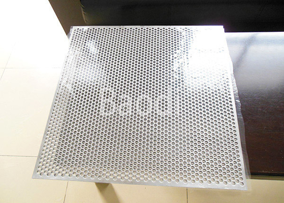 Decorative Stainless Steel Perforated Sheet Round Hole 60 Staggered SS304 / SS316