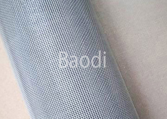 Rolled Gray Fiberglass Fly Screen Mesh Plain Weave For Door / Window Screen