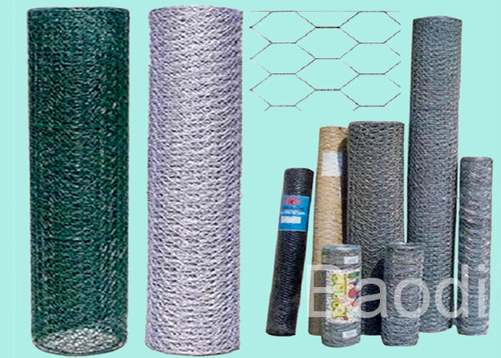 Firm Structure Green Coated Chicken Wire Fencing Panels With Smooth Surface