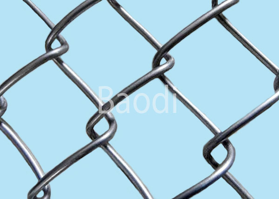 Chain Link Fence Privacy Screen , Low Carbon Steel Wire Cyclone Fence Panels 