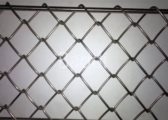 Roadway Galvanized Chain Link Mesh Fence 6 Feet In Roll Acid / Corrosion Resistant