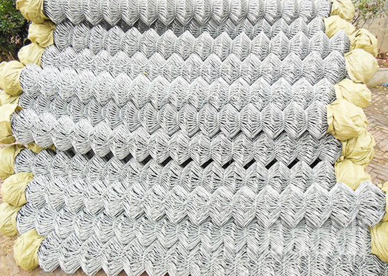 Galvanized Cyclone Fencing Roll , Durable Chain Link Panels For Sports