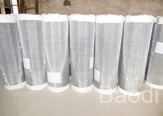 Aluminum Woven Crimped Wire Mesh Roll High StrengthWith 0.9m - 1.5m Height