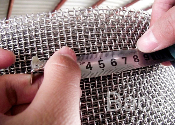 Decorative Aluminum Crimped Woven Wire Screen For Building / Construction