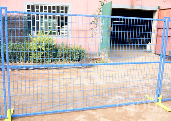 Commercial Construction Sites Temporary Mesh Fence With 25*25 Mm Frame Outside Diameter