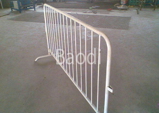 Portable White Temporary Mesh Fence Spray Paint Oxidation / Weather Resistant