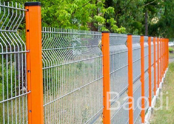 White Color Plastic Wire Mesh Fence Welded Panels As Public Building Fence