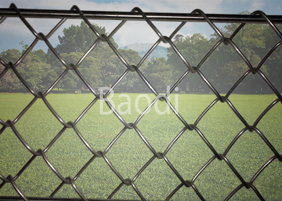 Hot Dip Galvanized Chain Link Mesh Fence 1m - 50m Roll Length High Strength