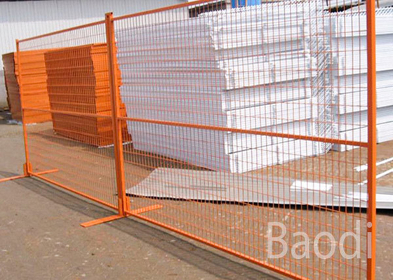 Vinyl Coated Welded Wire Temporary Mesh Fencing Easily Installed For Construction