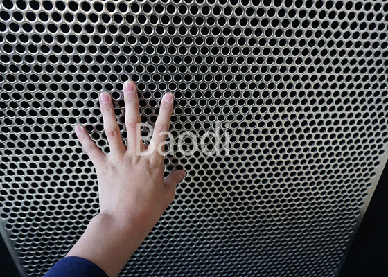 Decorative Stainless Steel Perforated Steel Sheet Screen With Round Holes