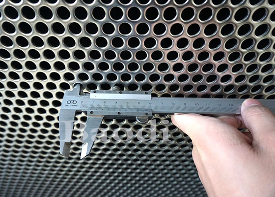 Decorative Stainless Steel Perforated Steel Sheet Screen With Round Holes