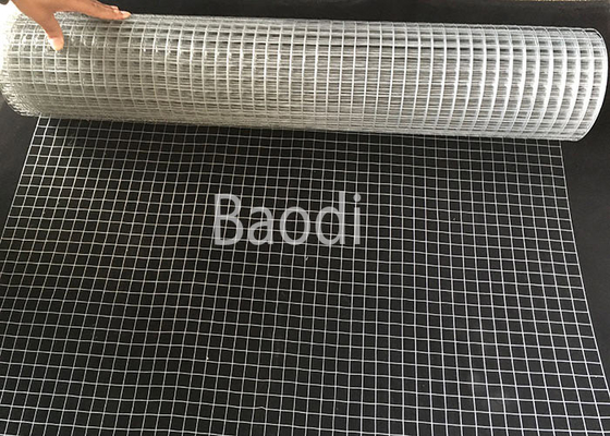 Zinc Coated Iron Welded Wire Netting Square Mesh Hole Packed In Roll