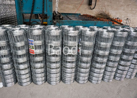 Hot Dipped Galvanized Hinge Joint Woven Field Fence Rectangular Grid