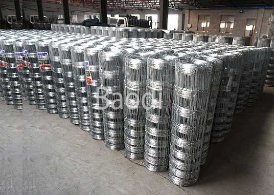 Galvanized Wire Fence For Livestock Fencing Easily Installation , Woven Wire Fence