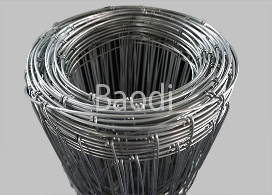Galvanized Metal Wire Woven Field Fence Rolls 6&quot; Mesh Hole Space Agricultural Fencing
