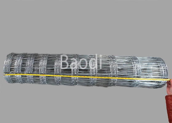 Hot Dipped Galvanised Wire Fencing Hinged Knot Field Fence 330 Feet Length