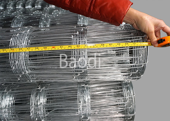 Electro Galvanized Wire Mesh Fence 74 Inches Height For Field , Farm Fence