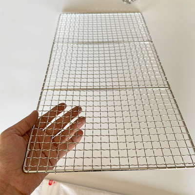 Stylish and Practical BBQ Accessory Elevate Your Grilling Experience with Metal Grill Net in Rectangular Panel Shape