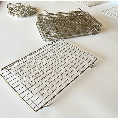 Robust and Smoky Flavor Enhancement Heavy Duty Outdoor BBQ Wire Rack with Rectangular Panel Width 15-65cm