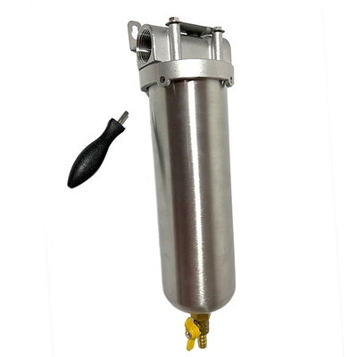 Polished High Flow 20 Inch Stainless Steel Water Filter Housing for 4.5 Inch Cartridges Capacity 2000ml