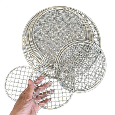 Adjustable Barbecue Wire Mesh Customizable Grilling Space for Perfect Cooks in Round or Rectangular Configuration