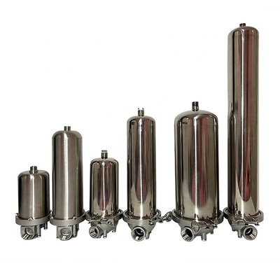 5/10/20 Inches Stainless Steel Cartridge Filter Housing for Filtration Flow rate 6/8/15 T/H 0 power w
