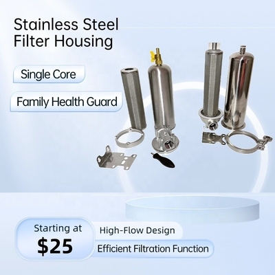 10&quot; X 4.5&quot; Stainless Steel 304 Filter Housing for Liquid Filtration Professional Filtration