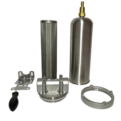 10&quot; Stainless Steel Single Cartridge Filter Housing for Heavy-Duty Industrial Filtration 1600 GPD Flow Rate