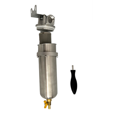 Durable Stainless Steel Pipeline Filter Housing with Water Prefiltration Function and Pressure Rating 2000ml Capacity