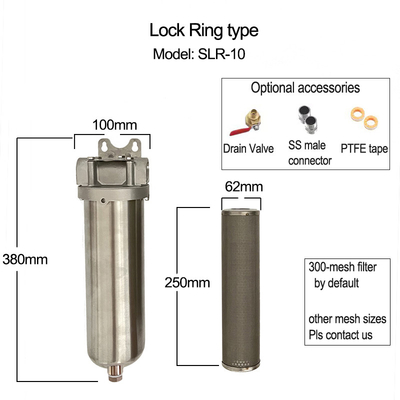 Polished DEF Filter Housing Inlet/Outlet 1/2&quot; / 3/4&quot; / 1&quot; for Universal Fit on Various Diesel Vehicles and Equipment