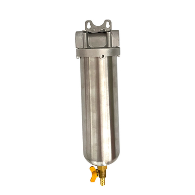 English Operating Language 20 Inch Stainless Steel 304 Slim Pipeline Water Filter for Home Solutions 15 T/H Flow Rate