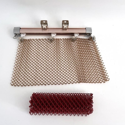 Spiral Wire Mesh Modern Chain Link Mesh Curtains for Contemporary Design Aperture 6mm