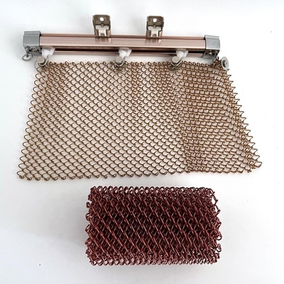 1.2mm Wire Diameter Decorative Metal Mesh Curtains for Interior Design and Commercial Environments