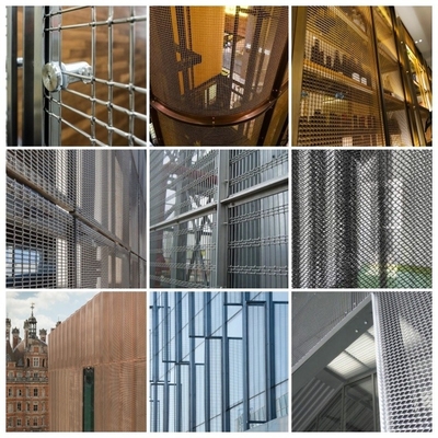 Max 36m Length Durable Decorative Crimped Wire Mesh for Elegant Applications Opening Area 59%