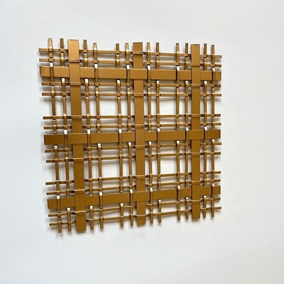 Functional Spaces Building Wall Ornamental Metal Mesh Grilles with Customized Length Bending Processing Service