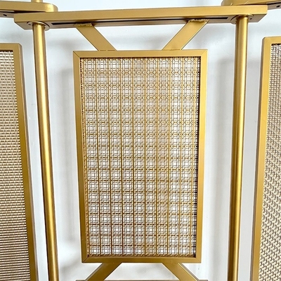 Functional Spaces Building Wall Ornamental Metal Mesh Grilles with Customized Length Bending Processing Service